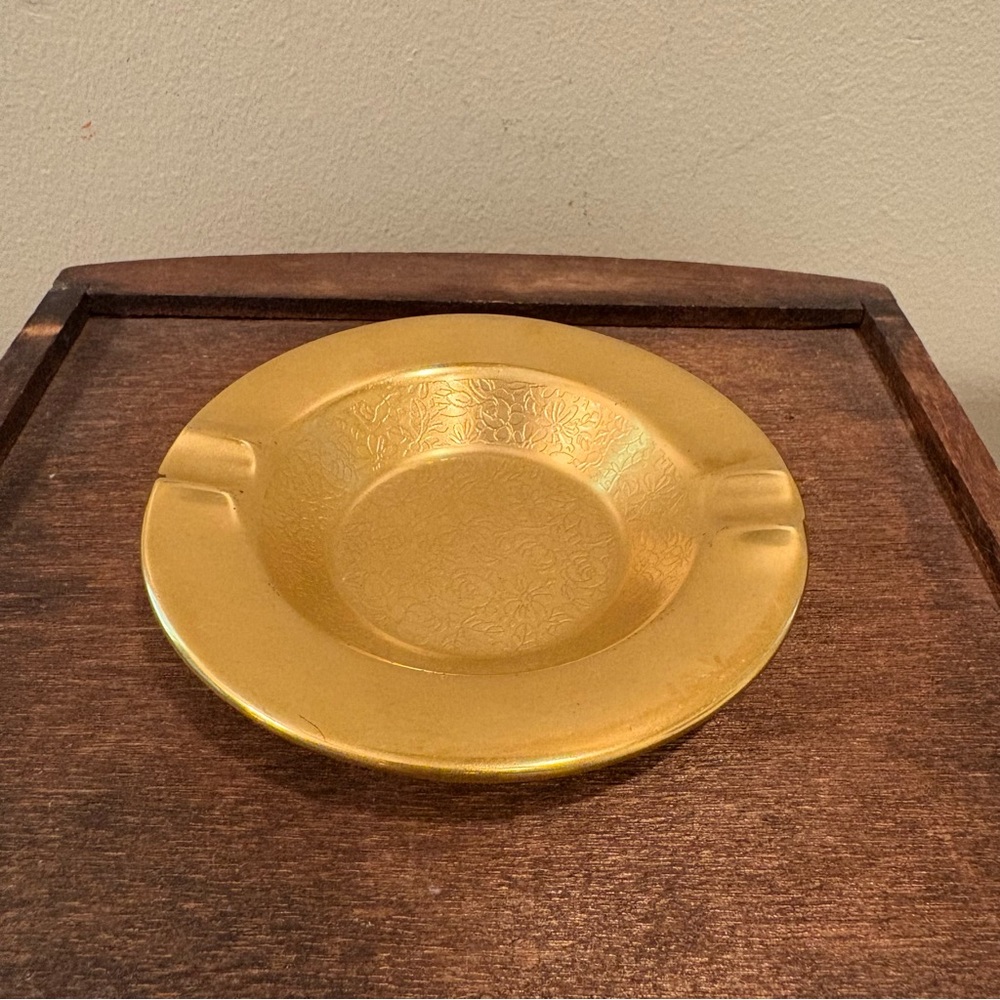 VTG Pickard Bone China Gold Ashtray